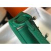 Hermes Lindy Mini Bag In Green Clemence Leather - Image 5