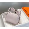 Hermes Lindy Mini Bag In Mauve Pale Clemence Leather - Image 2