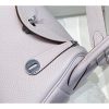 Hermes Lindy Mini Bag In Mauve Pale Clemence Leather - Image 4