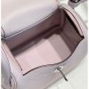 Hermes Lindy Mini Bag In Mauve Pale Clemence Leather - Image 5