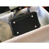 Hermes Mini Lindy Bag In Black Clemence Leather - Image 3