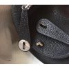 Hermes Mini Lindy Bag In Black Clemence Leather - Image 7