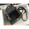 Hermes Mini Lindy Bag In Black Clemence Leather - Image 2
