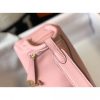 Hermes Mini Lindy Bag In Pink Clemence Leather - Image 5