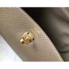 Hermes Mini Lindy Bag In Taupe Clemence Leather - Image 8