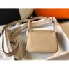 Hermes Mini Lindy Bag In Trench Clemence Leather - Image 3