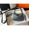 Hermes Mini Lindy Bag In Vert Amande Clemence Leather - Image 2