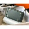 Hermes Mini Lindy Bag In Vert Amande Clemence Leather - Image 3