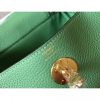 Hermes Lindy Mini Bag In Vert Criquet Clemence Calfskin - Image 7