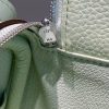 Hermes Lindy Mini Bag In Vert Fizz Clemence Leather - Image 8