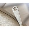 Hermes Mini Lindy Bag In White Clemence Leather - Image 6