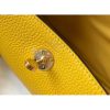 Hermes Mini Lindy Bag In Yellow Clemence Leather - Image 5