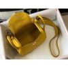 Hermes Mini Lindy Bag In Yellow Clemence Leather - Image 2