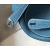 Hermes Lindy 26cm Bag In Blue Jean Clemence With PHW - Image 6