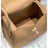 Hermes Lindy 26cm Bag In Chai Clemence Leather - Image 9