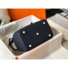 Hermes Lindy 26cm Bag In Navy Blue Clemence With GHW - Image 8