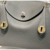 Hermes Lindy 26cm Bag In Gris Meyer Clemence Leather - Image 7