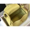 Hermes Lindy 26cm Bag In Jaune Poussin Clemence Leather - Image 9