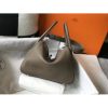 Hermes Lindy 26cm Bag In Taupe Grey Clemence With PHW - Image 2