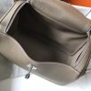 Hermes Lindy 26cm Bag In Taupe Grey Clemence With PHW - Image 8