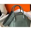 Hermes Vert Amande Clemence Lindy 30cm Bag with GHW - Image 4