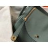 Hermes Vert Amande Clemence Lindy 30cm Bag with GHW - Image 6