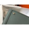 Hermes Vert Amande Clemence Lindy 30cm Bag with GHW - Image 7