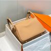 Hermes Lindy 30cm Bag In Chai Clemence Leather - Image 2