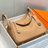 Hermes Lindy 30cm Bag In Chai Clemence Leather