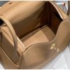 Hermes Lindy 30cm Bag In Chai Clemence Leather - Image 9
