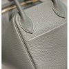 Hermes Lindy 30cm Bag In Gris Meyer Clemence Leather - Image 5
