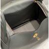 Hermes Lindy 30cm Bag In Gris Meyer Clemence Leather - Image 8