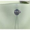 Hermes Lindy 30cm Bag In Vert Fizz Clemence Leather - Image 8