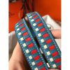 Hermes Blue Jean Tressage Cuir 25MM Bag Strap - Image 3