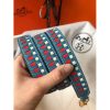 Hermes Blue Jean Tressage Cuir 25MM Bag Strap - Image 4