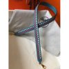 Hermes Blue Jean Tressage Cuir 25MM Bag Strap - Image 5