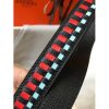 Hermes Noir Tressage Cuir 25MM Bag Strap - Image 2