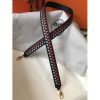 Hermes Noir Tressage Cuir 25MM Bag Strap - Image 3