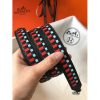 Hermes Noir Tressage Cuir 25MM Bag Strap - Image 6