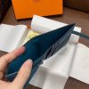 Hermes Bearn Compact Wallet In Blue Izmir Epsom Leather - Image 8
