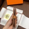 Hermes Bearn Compact Wallet In Gold Epsom Leather - Image 5
