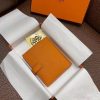 Hermes Bearn Compact Wallet In Orange Epsom Leather - Image 2
