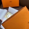 Hermes Bearn Compact Wallet In Orange Epsom Leather - Image 3