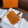 Hermes Bearn Compact Wallet In Orange Epsom Leather - Image 7