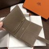 Hermes Bearn Compact Wallet In Taupe Grey Epsom Leather - Image 3