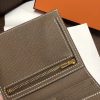 Hermes Bearn Compact Wallet In Taupe Grey Epsom Leather - Image 5
