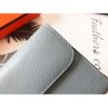 Hermes Blue Lin Epsom Constance Long Wallet - Image 4
