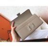 Hermes Constance Wallet In Grey Epsom Leather - Image 3