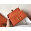 Hermes Orange Epsom Constance Long Wallet - Image 5