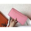 Hermes Pink Epsom Constance Long Wallet - Image 4